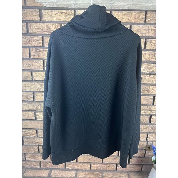 Gapfit Hoodie Tunic Pullover Long Sleeve Thumb Hole Charcoal Tencel Blend Size X - Picture 3 of 6